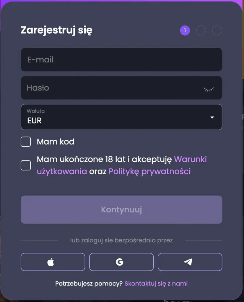 spinybet kasyno rejestracja