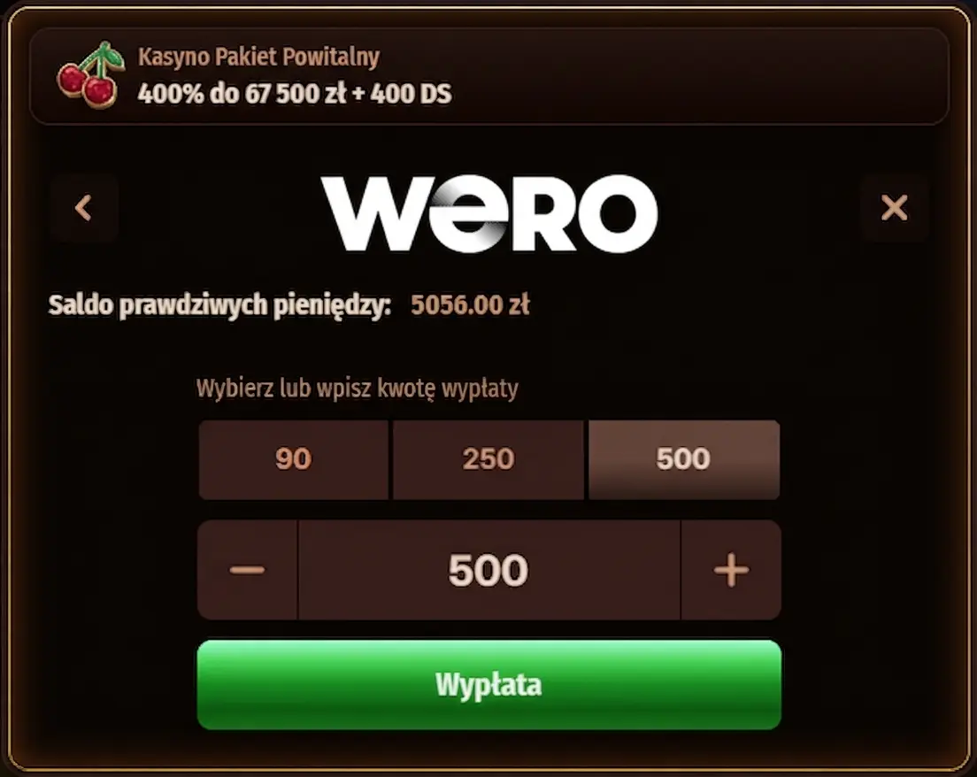 wero panel wypłaty